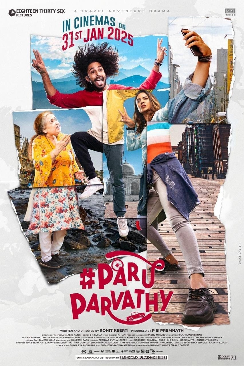Paru Parvathy Hindi Dubbed Movie Poster (2025)
